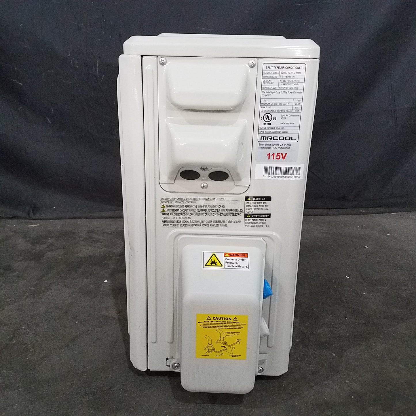 (Scratch/Ding)  $869 MRCOOL EZ-PRO 12,000 BTU 18 SEER Ductless Heat Pump Split System - 115V