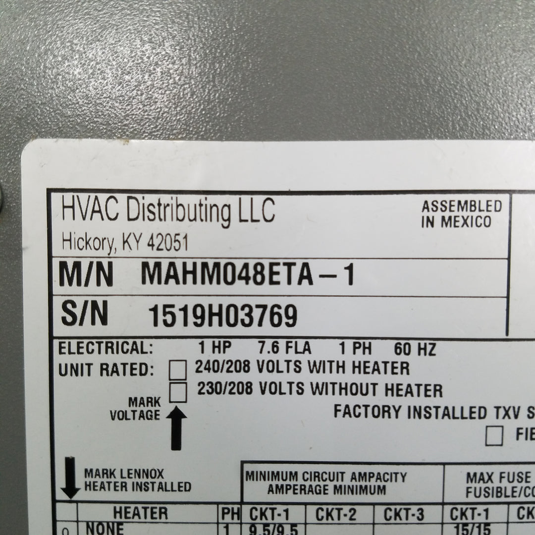 4 Ton, 14 SEER MrCool Signature Heat Pump Central Split System, Multi-position Scratch &amp; Ding