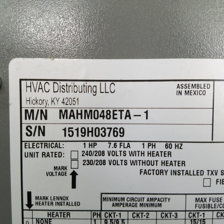 4 Ton, 14 SEER MrCool Signature Heat Pump Central Split System, Multi-position Scratch &amp; Ding
