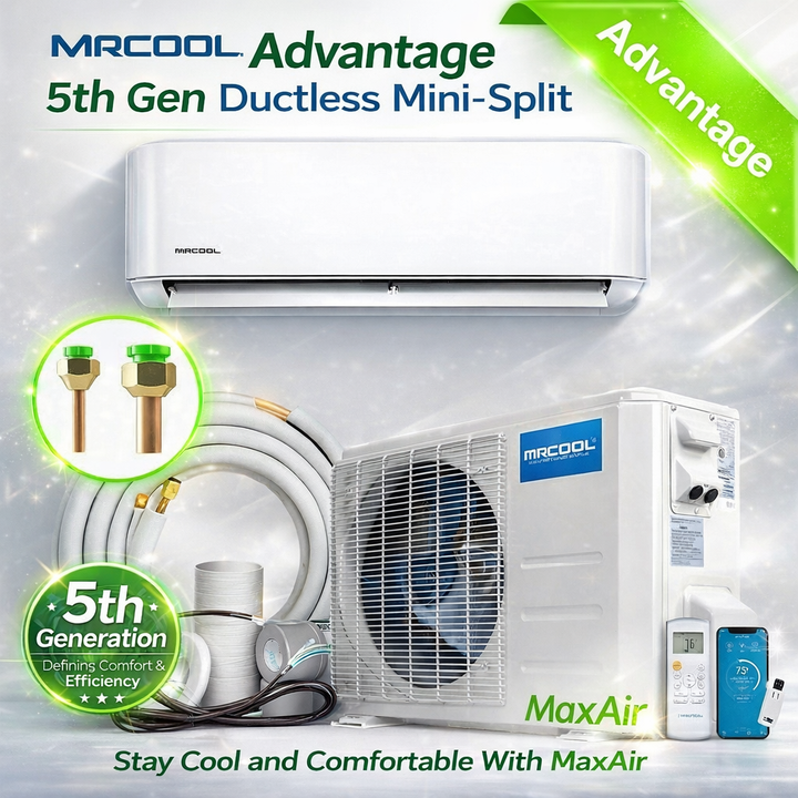 MRCOOL 5th Gen Advantage 9k BTU 230V System A-09-HP-230D-O