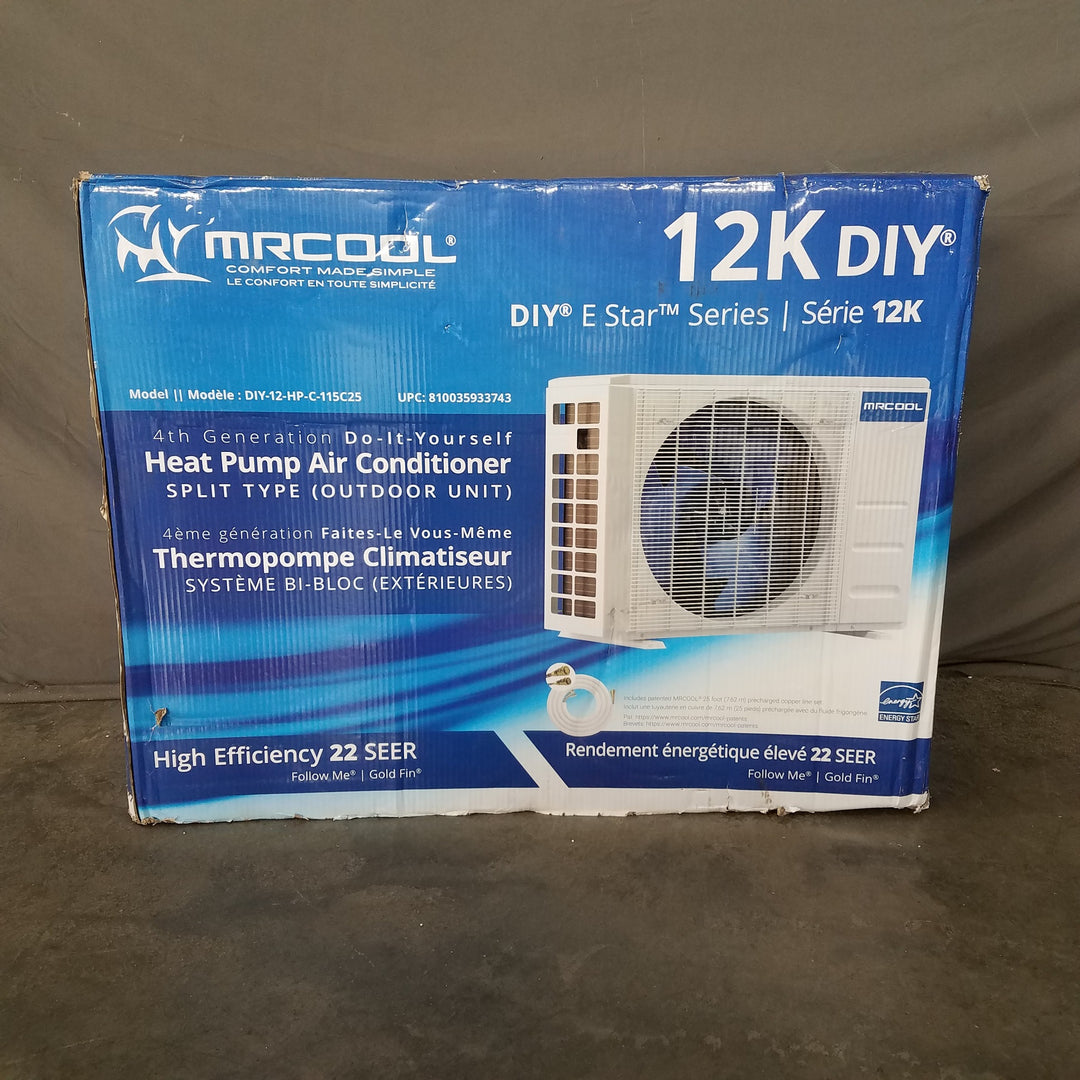 MRCOOL DIY 12k Complete Split System Heat Pump + AC with 25ft line set SCRATCH &amp; DENT