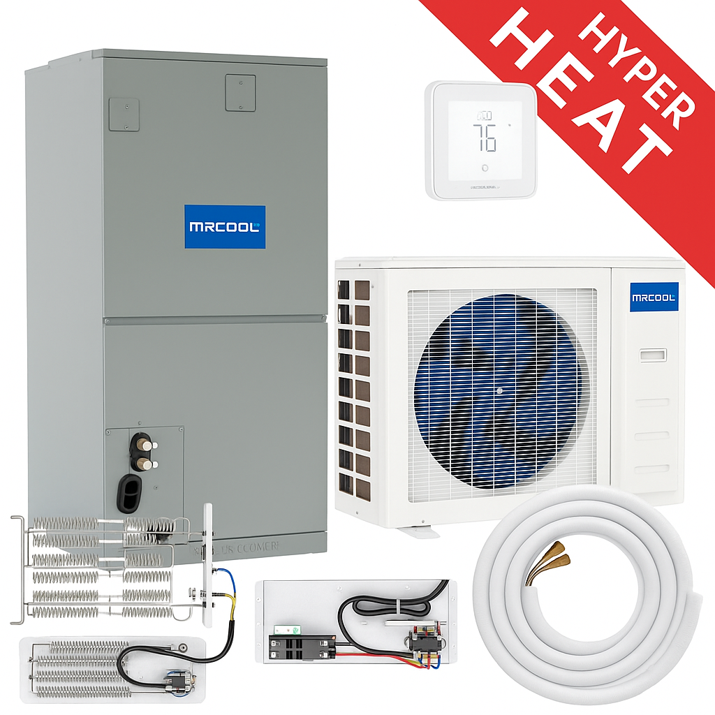 24K MRCOOL® Hyper Heat Central Ducted Complete System + 10 Year Labor Warranty