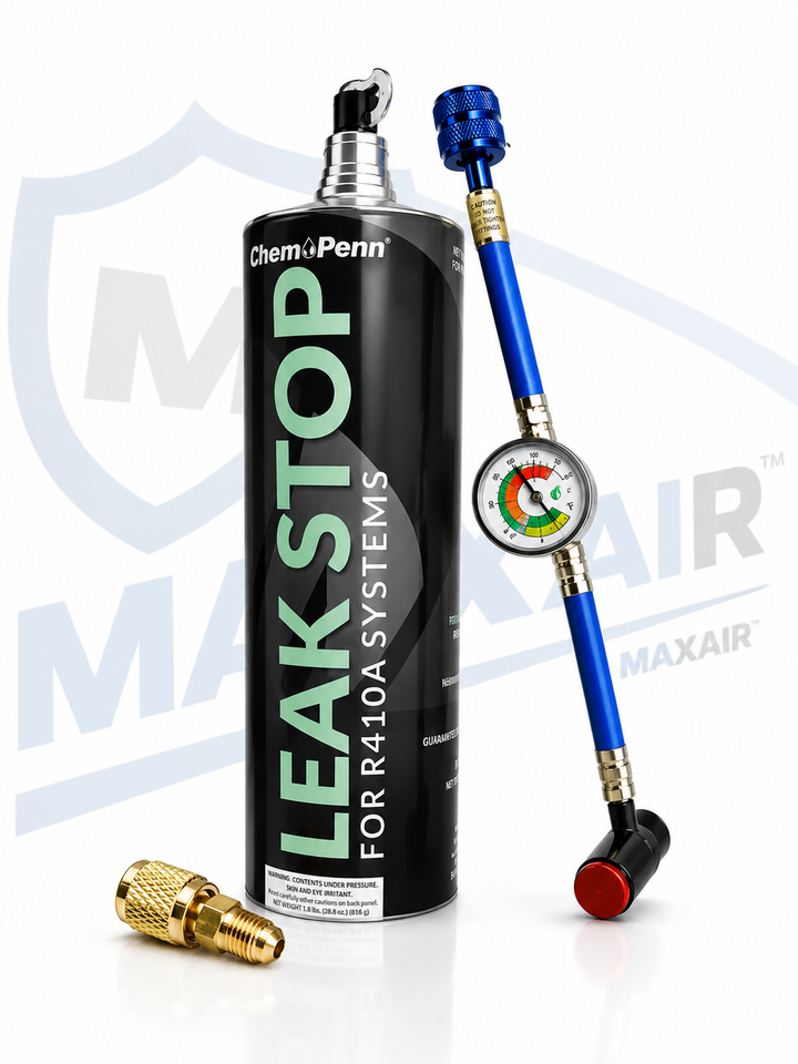 R410a Recharge Kit – Leak Stop + Gauge | 1.8 lb System Repair |Same Day Shipping or Within 24 Hours