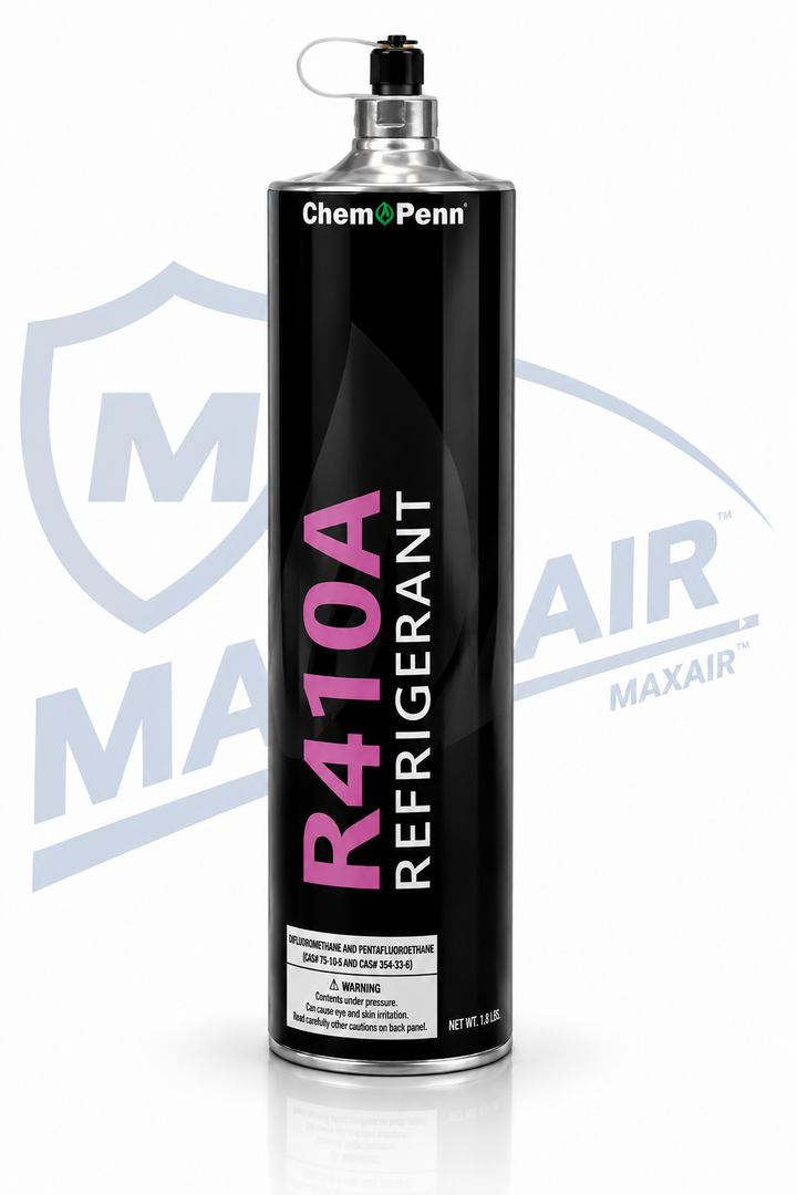 R410A Refrigerant Recharge Bottle – 1.8 lb Refill Can for AC, Mini Split, Heat Pump – Same Day Shipping or Within 24 Hours