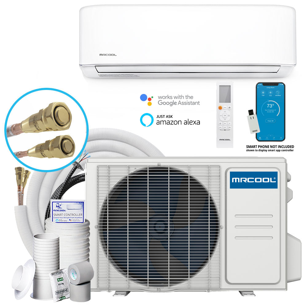 MRCOOL 18,000 BTU DIY 5th Gen Easy Pro 20 SEER2 Single Zone Wall Mount Mini Split Heat Pump System w/ 16&